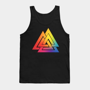 Tie Dye Viking Valknut Tank Top